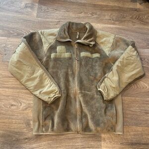 Military Polartec Cold Weather Fleece Jacket Coyote Brown Small Regular ECWCS